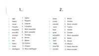 English lesson slides about adjectives 3