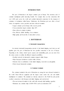 Rotterdam as main European container port 3