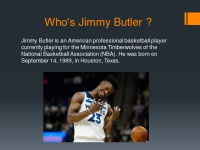 Inspirational person: Jimmy Butler 2