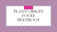 Plant origin food beetroot 1