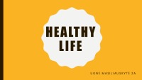 Healthy life project 1