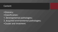 Dental pathologies 2