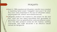 Presentation of Margarita beauty line products 3