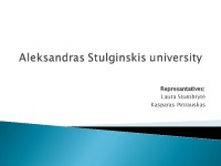 Aleksandras Stulginskis University 1