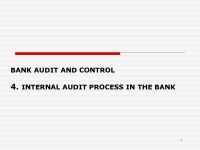 Bank audit and control 1