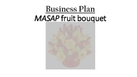 Business Plan: MASAP fruit bouquet 1