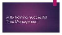 MTD Training: Successful Time Management project 1