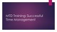 MTD Training: Successful Time Management project