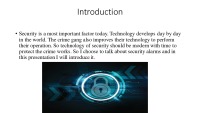 Security systems presentation 2