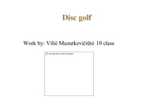 Disc golf 1