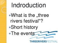 Three Rivers Festival 2