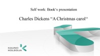 Slides about book Charles Dickens „A Christmas carol“ 1