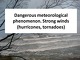 Dangerous meteorological phenomenon