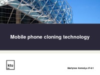 Mobile phone cloning technology presentation 1