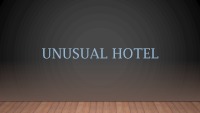 Presentation about Unusual Hotel 1