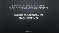 Smart materials in engineering presentation 1