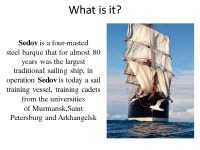 Sedov ship presentation 2