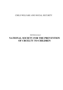 National society for the prevention of cruelty to children 1