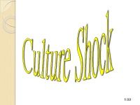 Slides about Culture shock analysis 1