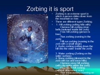 Zorbing presentation 2