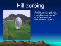 Zorbing presentation 3