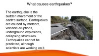 Earthquakes project 2