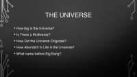 Exploring the universe presentation 3