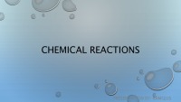 Chemical reactions 1