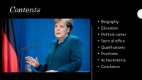 German Chancellor Angela Merkel slides 2