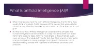 Artificial Intelligence slides 2