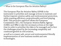 The main assumptions of The European Plan for Aviation Safety 2