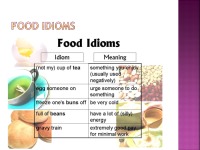 Food idioms and sayings 2