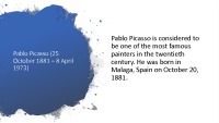 Pablo Picasso presentation 2