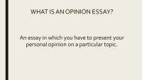 How to write an opinion essay? 2