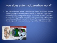 Automatic Gearbox presentation 3