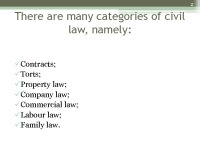 What is civil law? 2