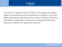 University of applied sciences VIKO in Lithuania 2