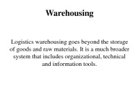 Slides about Warehousing 3