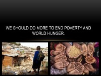 Slides about poverty and world hunger 1