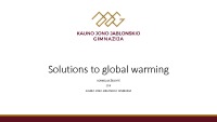 Solutions to global warming 1