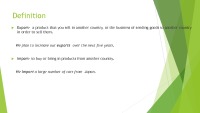 Import/export procedures and documentation 13