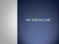 My dream car project 1