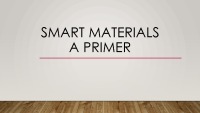 Smart Materials is a prime 1