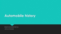 Slides about Automobile history 1