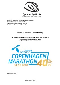 Marketing Plan for Telenor Copenhagen Marathon 2019 1