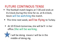 Future continous tense slides 1