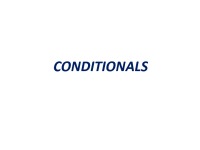 Learning English slides: Conditionals all types 1