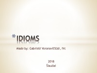 Slides about Idioms 1