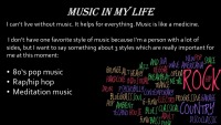 Slides about Music in my life 2