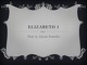 Elizabeth I biography